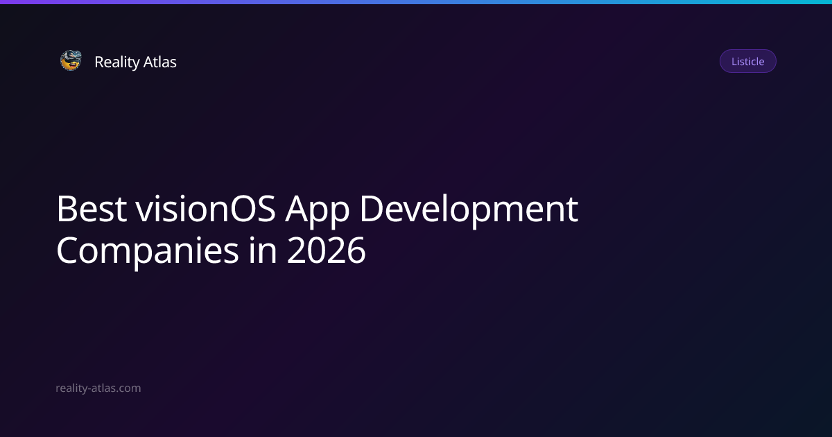 Best visionOS App Development Companies in 2026 — Top Apple Vision Pro ...
