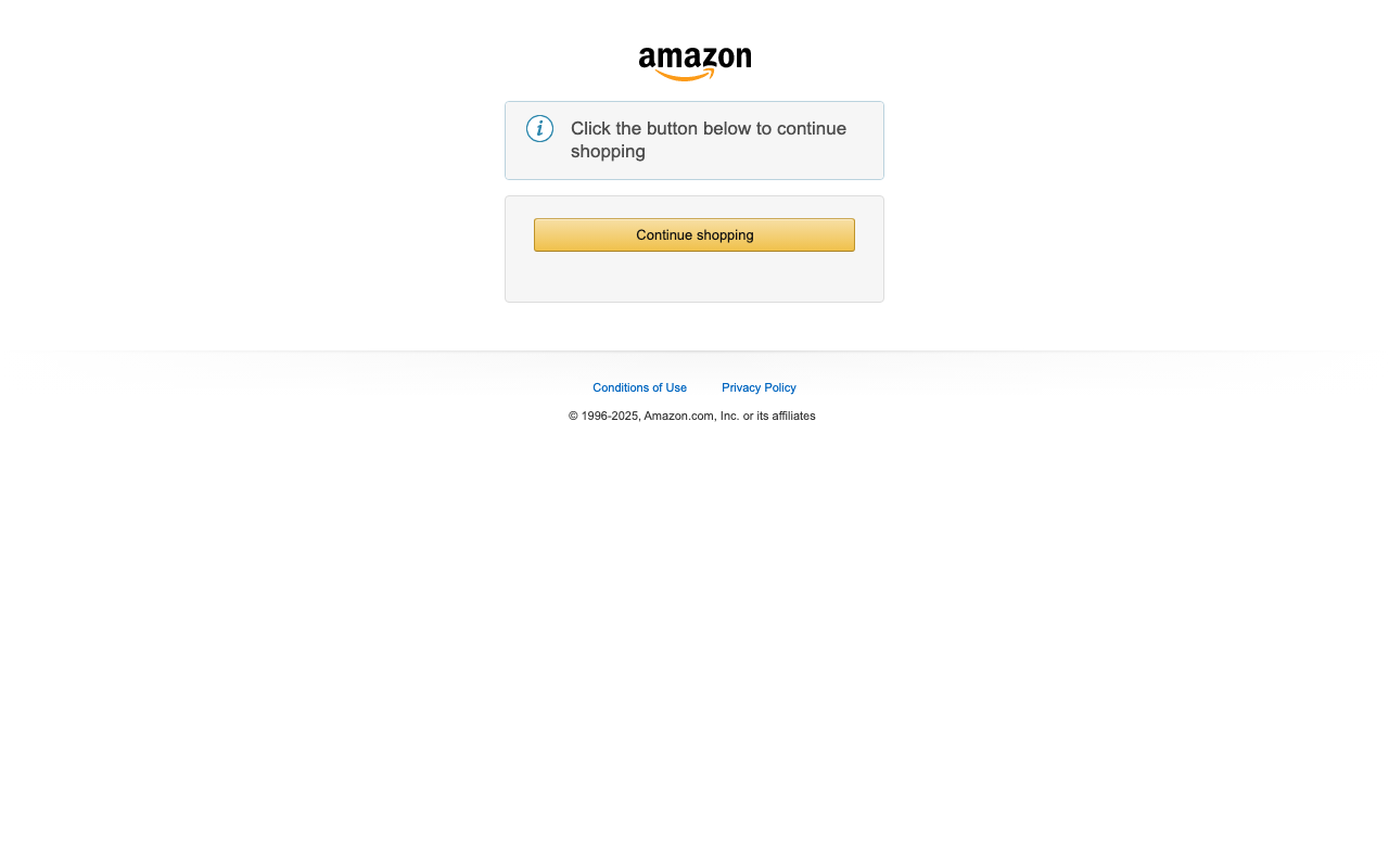 Amazon homepage